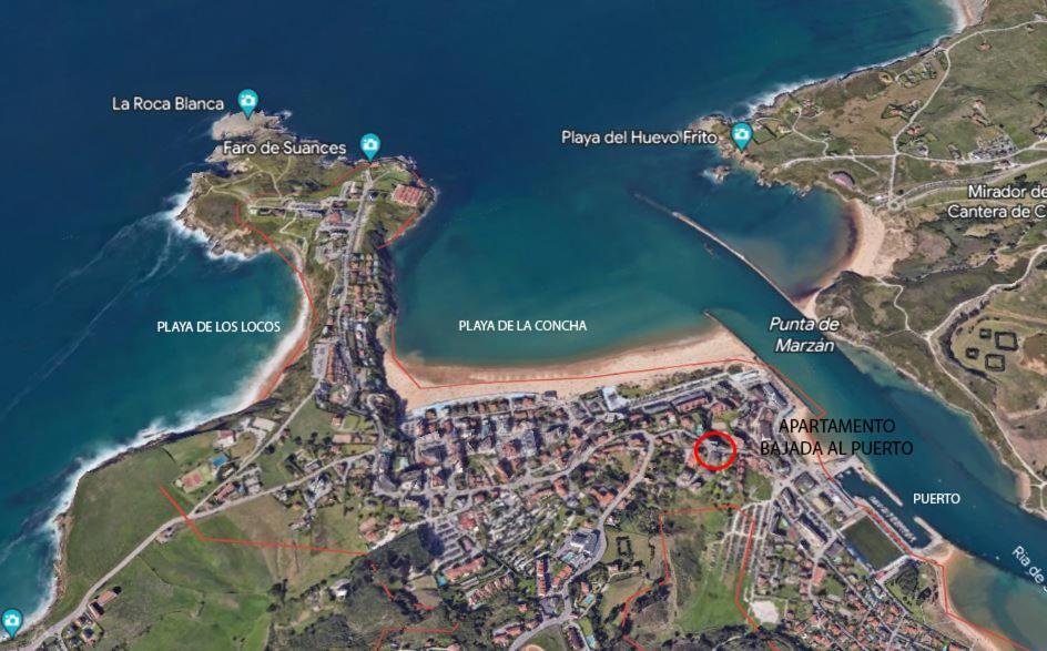 Bajada Al Puerto Apartment Suances Bagian luar foto